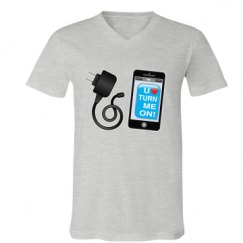 Unisex V-Neck Jersey Tee