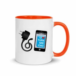 11oz Ceramic Mug with Color Inside