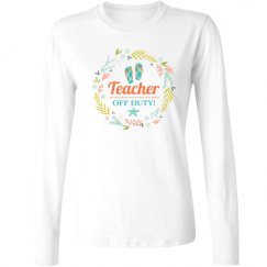 Ladies Relaxed Fit Basic Long Sleeve Tee