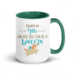 15oz Ceramic Mug with Color Inside