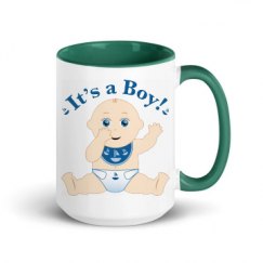 15oz Ceramic Mug with Color Inside