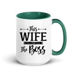 15oz Ceramic Mug with Color Inside