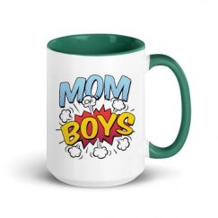15oz Ceramic Mug with Color Inside