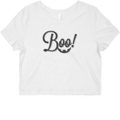 Ladies Slim Fit Crop Top Tee