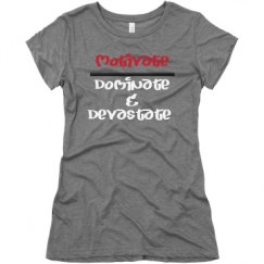 Ladies Slim Fit Super Soft Triblend Tee