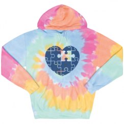 Unisex Tie-Dye Fleece Hoodie