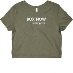 Ladies Slim Fit Crop Top Tee