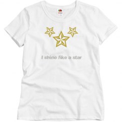 Gold star top