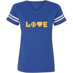 Ladies Relaxed Fit Vintage Sports Tee