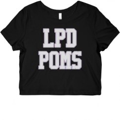 Ladies Slim Fit Crop Top Tee