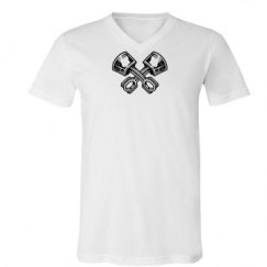 Unisex V-Neck Jersey Tee