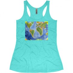 Ladies Slim Fit Super Soft Racerback Triblend Tank