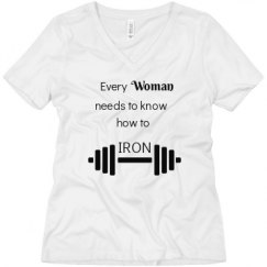 Ladies Relaxed Fit V-Neck Tee