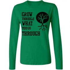 Ladies Relaxed Fit Basic Long Sleeve Tee