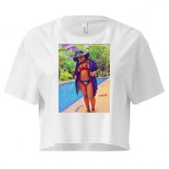 Ladies Festival Cali Crop Top Tee