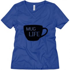 Ladies Relaxed Fit V-Neck Tee