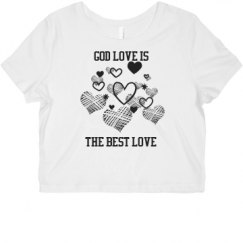 Ladies Slim Fit Crop Top Tee