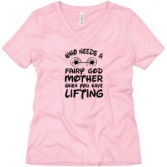 Ladies Relaxed Fit V-Neck Tee