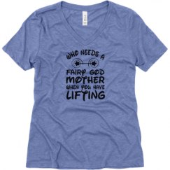 Ladies Relaxed Fit Super Soft Triblend V-Neck Tee