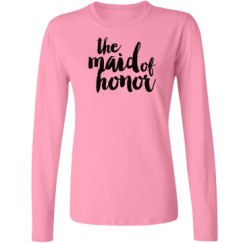 Ladies Relaxed Fit Basic Long Sleeve Tee
