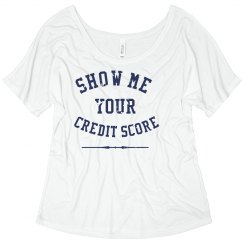 Credit score tee
