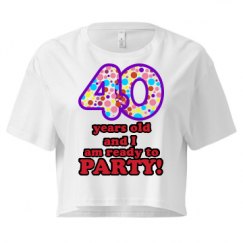 Ladies Festival Cali Crop Top Tee