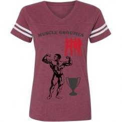 Ladies Relaxed Fit Vintage Sports Tee