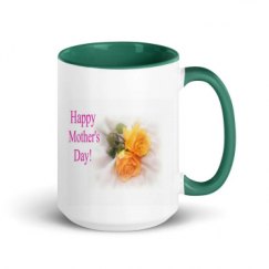 15oz Ceramic Mug with Color Inside