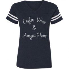 Ladies Relaxed Fit Vintage Sports Tee