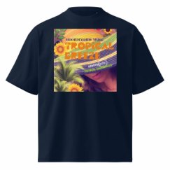 Unisex Organic Oversized High Neck T-Shirt