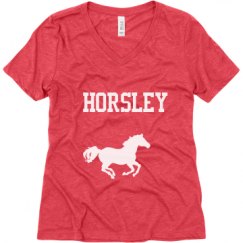 Ladies Relaxed Fit Super Soft Triblend V-Neck Tee