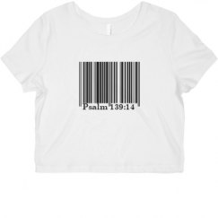 Ladies Slim Fit Crop Top Tee