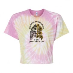 Women's Tie Dye Crop Top Tee