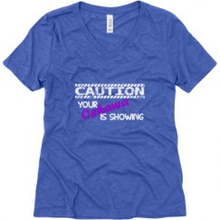 Ladies Relaxed Fit Super Soft Triblend V-Neck Tee