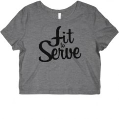 Ladies Slim Fit Crop Top Tee