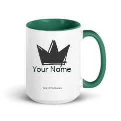 15oz Ceramic Mug with Color Inside