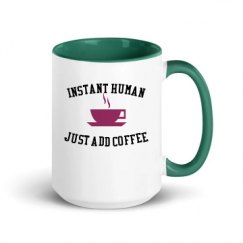 15oz Ceramic Mug with Color Inside