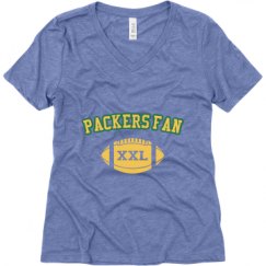 Ladies Relaxed Fit Super Soft Triblend V-Neck Tee