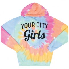 Unisex Tie-Dye Fleece Hoodie
