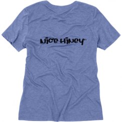 Ladies Relaxed Fit Super Soft Triblend V-Neck Tee