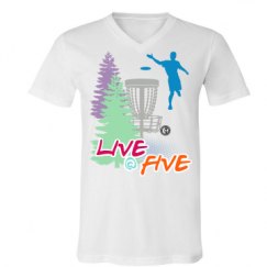 Unisex V-Neck Jersey Tee