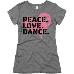 Ladies Slim Fit Super Soft Triblend Tee