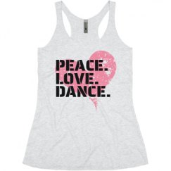 Ladies Slim Fit Super Soft Racerback Triblend Tank