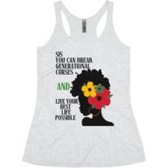 Ladies Slim Fit Super Soft Racerback Triblend Tank
