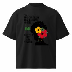 Unisex Organic Oversized High Neck T-Shirt