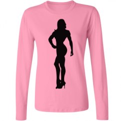 Ladies Relaxed Fit Basic Long Sleeve Tee