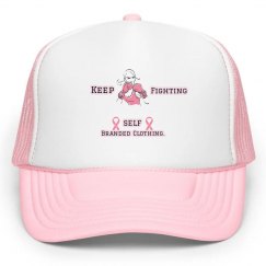 Pink Cancer Ribbon Hat Pink