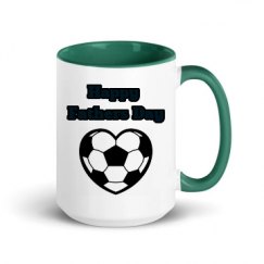 15oz Ceramic Mug with Color Inside