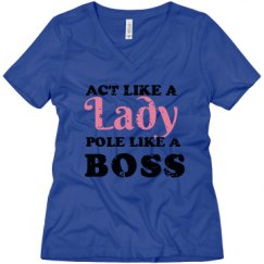 Ladies Relaxed Fit V-Neck Tee