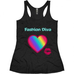 Ladies Slim Fit Super Soft Racerback Triblend Tank